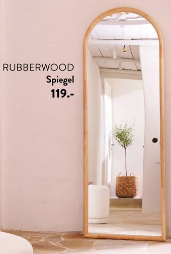 Casa RUBBERWOOD Spiegel aanbieding