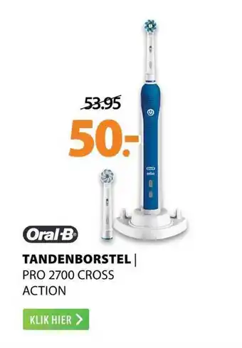 Expert Oral-B Tandenborstel | Pro 2700 Cross Action aanbieding