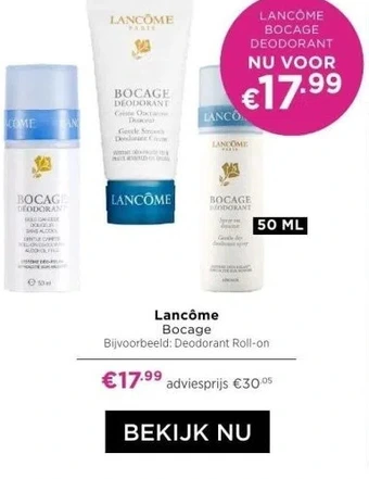 ICI Paris XL Lancôme bocage bijvoorbeeld: deodorant roll-on aanbieding