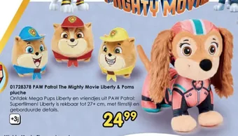 ToyChamp PAW Patrol The Mighty Movie Liberty & Poms pluche aanbieding