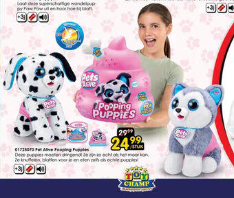 ToyChamp Pet Alive Pooping Puppies aanbieding
