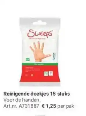 Manutan Reinigende Doekjes 15 Stuks aanbieding