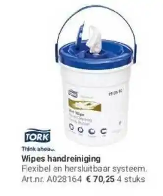 Manutan Tork Wipes Handreiniging aanbieding