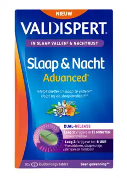 De Online Drogist Valdispert slaap & nacht advanced tabletten 30tb aanbieding