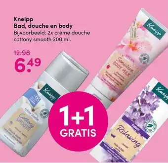 Drogisterij Visser Kneipp Bad, Douche En Body 1+1 Gratis aanbieding