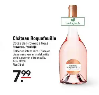 Sligro Château Roquefeuille Côtes De Provence Rosé aanbieding