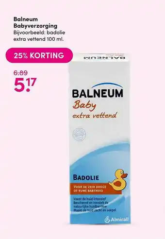 Drogisterij Visser Balneum Babyverzorging 25% Korting aanbieding