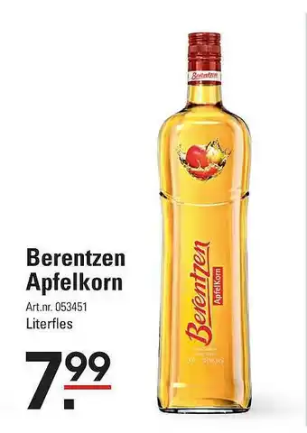 Sligro Berentzen Apfelkorn aanbieding