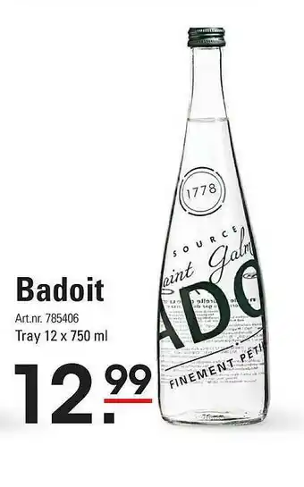 Sligro Badoit aanbieding