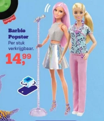 Bol.com Barbie Popster aanbieding