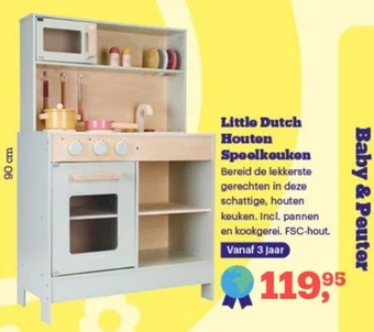 Bol.com Little Dutch Houten Speelkeuken aanbieding