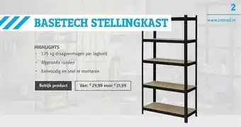 Conrad Basetech Stellingkast aanbieding