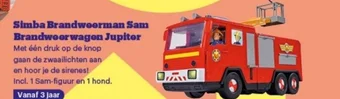 Bol.com Simba Brandweerman Sam Brandweerwagen Jupiter aanbieding