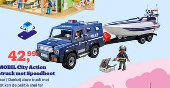 Bol.com PLAYMOBIL City Action Politietruck met Speedboot aanbieding