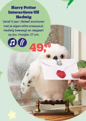 Bol.com Harry Potter Interactieve Uil Hedwig aanbieding