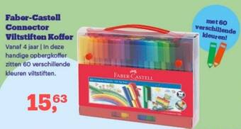 Bol.com Faber-Castell Connector Viltstiften Koffer aanbieding