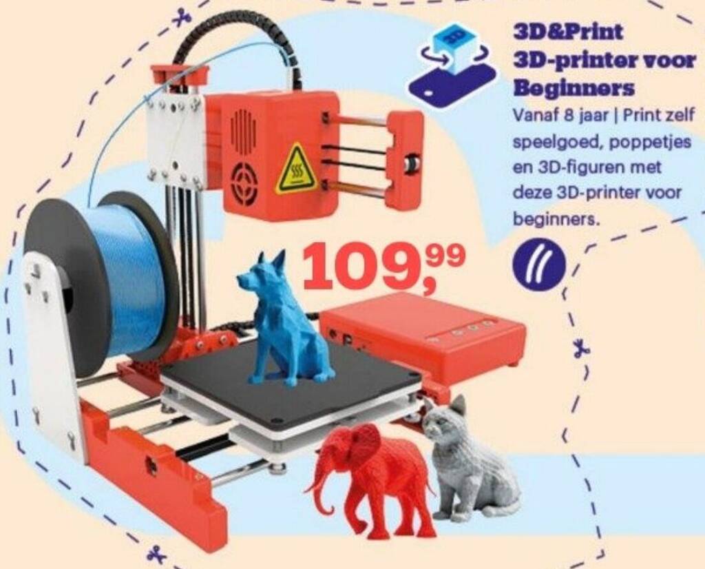 3D&Print 3Dprinter voor Beginners aanbieding bij