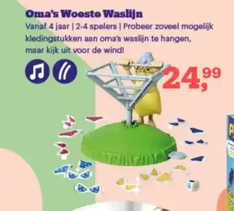 Bol.com Oma's Woeste Waslijn aanbieding