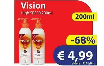 Die Grenze Vision High SPF30 200ml aanbieding