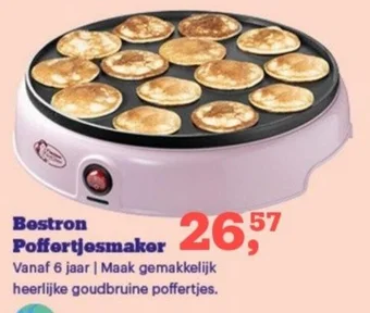 Bol.com Bestron Poffertjesmaker aanbieding