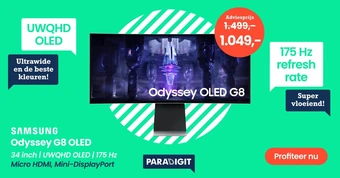 Paradigit Samsung odyssey g8 oled aanbieding