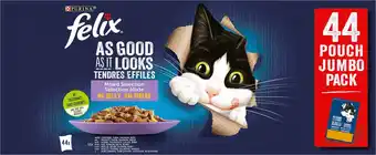 Intratuin Felix kattenvoer in gelei en saus elke dag feest mix selectie adult 85 g 44 stuks aanbieding