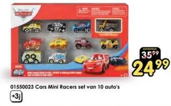 ToyChamp 01550023 Cars Mini Racers set van 10 auto's aanbieding