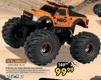 ToyChamp 01581553 New Bright MEGzilla Road Monster aanbieding