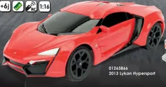 ToyChamp Fast and Furious RC 2013 Lykan Hypersport aanbieding