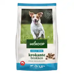 Welkoop Welkoop mini krokante brokken - hondenvoer - rund 1,5Â kg aanbieding