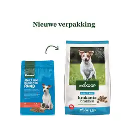 Welkoop Welkoop mini krokante brokken - hondenvoer - rund 1,5 kg aanbieding