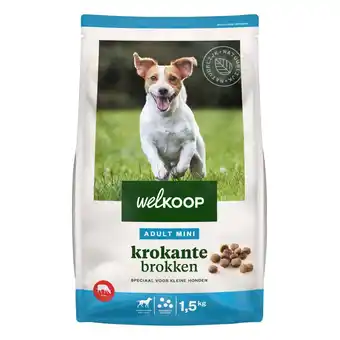 Welkoop Welkoop mini krokante brokken - hondenvoer - rund 1,5 kg aanbieding
