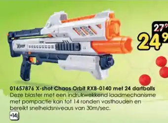 ToyChamp 01657876 X-shot Chaos Orbit RXB-0140 met 24 dartballs aanbieding