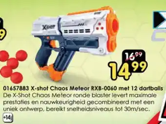 ToyChamp 01657883 X-shot Chaos Meteor RXB-0060 met 12 dartballs aanbieding