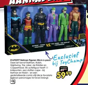 ToyChamp 01692297 Batman Figuren 30cm 6-pack aanbieding