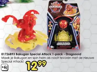 ToyChamp 01726893 Bakugan Special Attack 1-pack - Dragonoid aanbieding