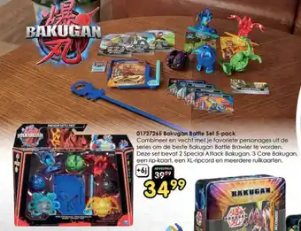 ToyChamp 01727265 Bakugan Battle Set 5-pack aanbieding