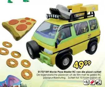 ToyChamp 01737189 Movie Pizza Blaster RC van die pizza's schiet aanbieding