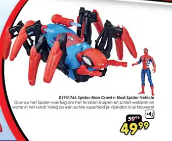 ToyChamp 01741766 Spider-Man Crawl n Blast Spider Vehicle aanbieding