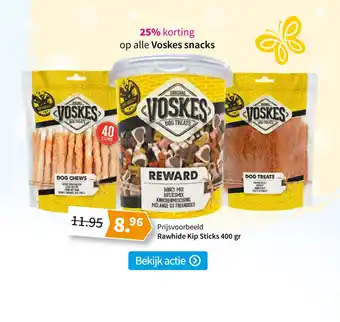 Plein.nl 25% korting op alle Voskes snacks 400 gr aanbieding