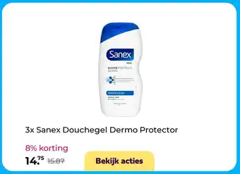 Plein.nl 3x Sanex Douchegel Dermo Protector aanbieding