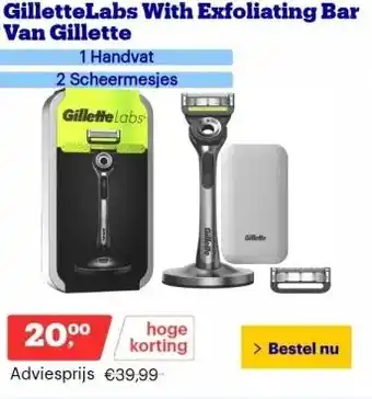 Bol.com Gillettelabs with exfoliating bar van gillette aanbieding