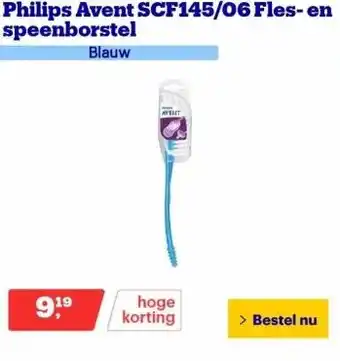 Bol.com Philips avent scf145/06 fles- en speenborstel aanbieding