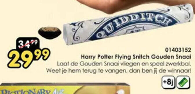 01403152 Harry Potter Flying Snitch Gouden Snaai Laat de Gouden Snaai