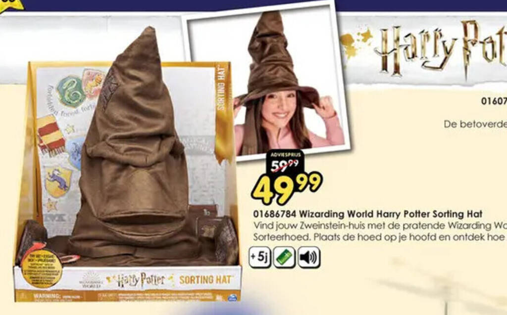 01686784 Wizarding World Harry Potter Sorting Hat aanbieding bij ToyChamp