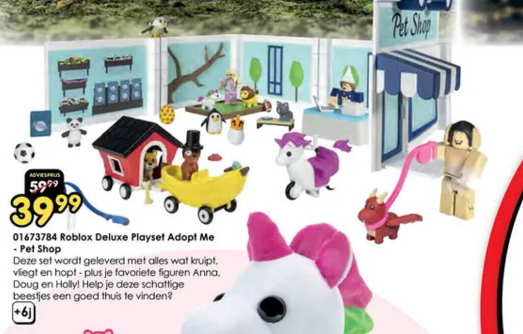 01673784 Roblox Deluxe Playset Adopt Me Pet Shop aanbieding bij ToyChamp