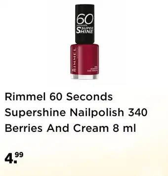 Plein.nl Rimmel 60 Seconds Supershine 8 ml aanbieding