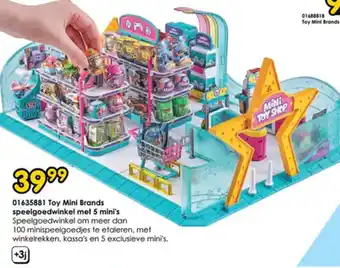 ToyChamp 01635881 Toy Mini Brands speelgoedwinkel met 5 mini's aanbieding