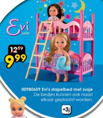ToyChamp 00980609 Evi's stapelbed met zusje aanbieding