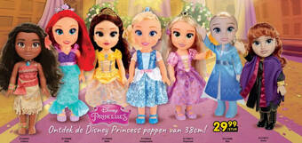ToyChamp Disney Princess poppen van 38cm aanbieding
